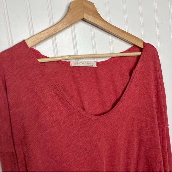 We The Free Top Small Sienna Flor De Mayo Tee Long Sleeve Oversized - Picture 4 of 10